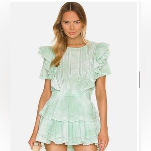 LoveShackFancy Mint Natasha Dress Size S